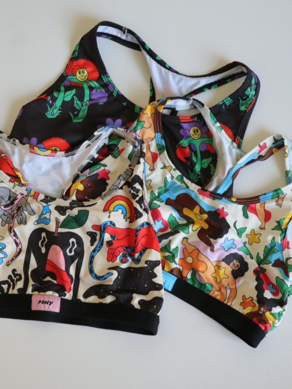 3 Set UNDZ "Pony" Sports Bras / Small